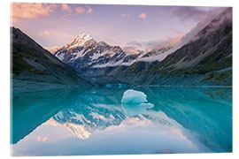 Acrylic print Glacial lake at Mt Cook, New Zealand