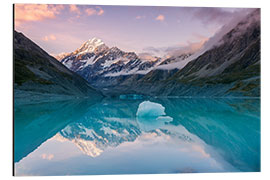 Aluminium print Glacial lake at Mt Cook, New Zealand