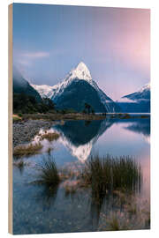 Tableau en bois Milford Sound, Nouvelle-Zélande III - Matteo Colombo