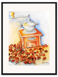 Gerahmter Kunstdruck Frische Kaffee