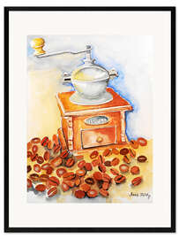 Gerahmter Kunstdruck Frische Kaffee