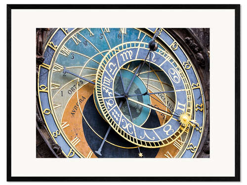 Gerahmter Kunstdruck Astronomische Uhr in Prag