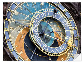 Selvklebende plakat Astronomical clock Prague