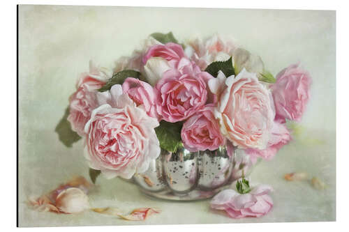 Aluminium print Roses bouquet