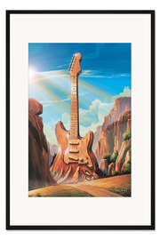 Gerahmter Kunstdruck Guitar Rock