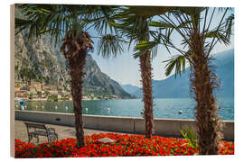 Trätavla LAKE GARDA Gorgeous Riverside in Limone sul Garda