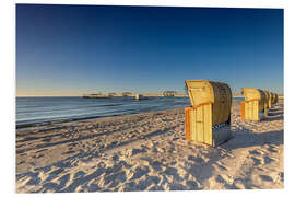 Foam board print Kellenhusen pier beach beach chair