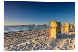 Magnettafel Kellenhusen Seebrücke Strand Strandkorb Ostsee