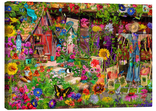 Quadro em tela The Scarecrow's Garden