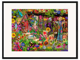 Framed art print The Scarecrow's Garden