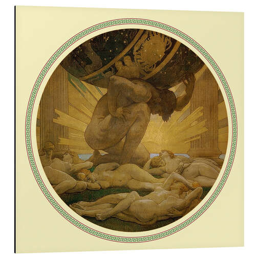 Aluminiumsbilde Atlas and the hesperides 