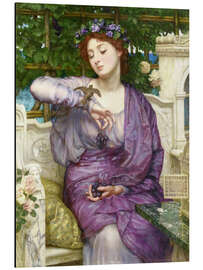 Magnettafel Lesbia mit ihrem Spatzen