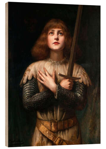 Holzbild Jeanne d'Arc