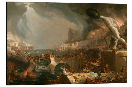 Tableau en aluminium Le Cours de l'Empire (La Destruction)