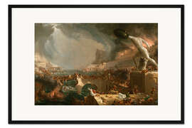 Gerahmter Kunstdruck Der Weg des Imperiums (Vernichtung)