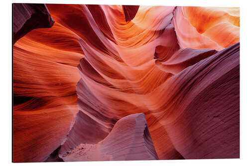 Quadro em alumínio Glowing Passage in Lower Antelope Slot Canyon, Page, Arizona, USA