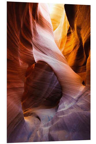 Hartschaumbild Lower Antelope Slot Canyon, Page, Arizona, USA