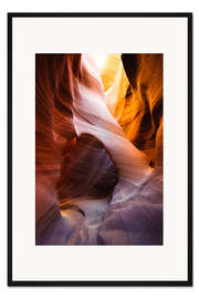 Gerahmter Kunstdruck Lower Antelope Slot Canyon, Page, Arizona, USA