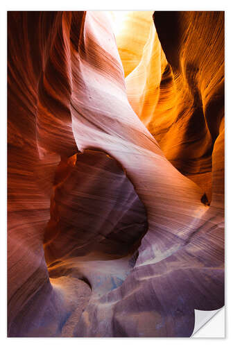 Sisustustarra Lower Antelope Slot Canyon, Page, Arizona, USA