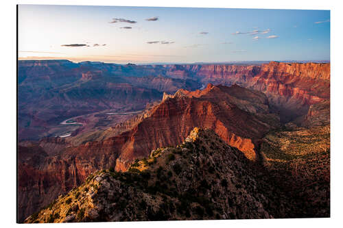 Aluminium print Sunset scenery from Grand Canyon South Rim, Grand Canyon National Park, USA