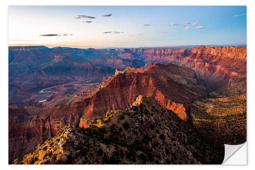 Naklejka na ścianę Sunset scenery from Grand Canyon South Rim, Grand Canyon National Park, USA