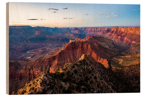 Obraz na drewnie Sunset scenery from Grand Canyon South Rim, Grand Canyon National Park, USA