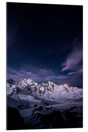 Gallery Print Diavolezza Monduntergang bei Nacht, Engadin, Schweiz.