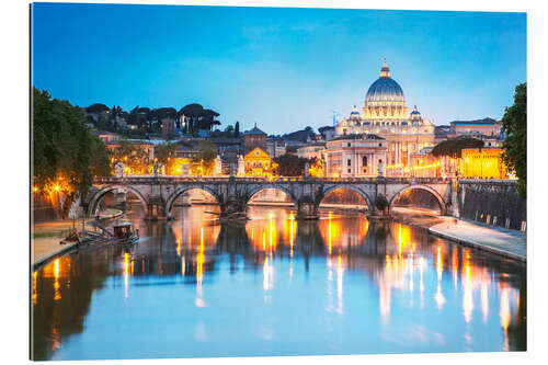 Galleritryck St. Peter and Tiber, Rome