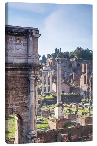 Canvas print Ruins of the ancient roman forum