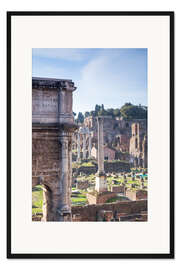 Gerahmter Kunstdruck Ruinen des Forum Romanum