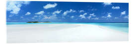 Akrylglastavla  Beach Panorama, Maldives - Matteo Colombo