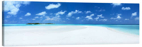 Canvas print Beach Panorama, Maldives