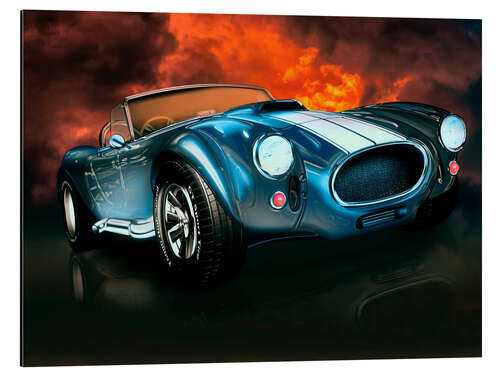 Aluminium print Sportscar