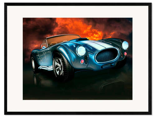 Impression artistique encadrée Sportscar