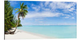 Alumiinitaulu Palm beach panorama in Tahiti, French Polynesia