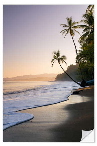 Sisustustarra Surf at a palm beach, Costa Rica