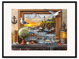 Gerahmter Kunstdruck Leben im Meer