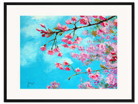 Gerahmter Kunstdruck Kirschblüte