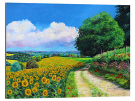 Magnettafel Sonnenblumen Saison