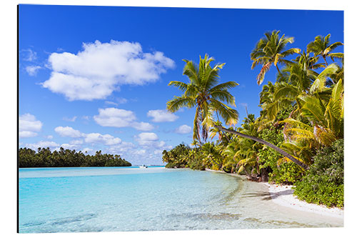 Aluminium print Beautiful of One Foot Island, Cook Islands