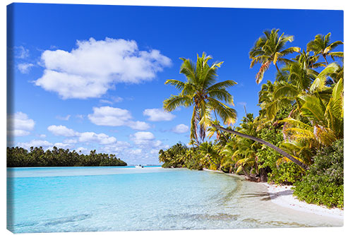 Canvas print Beautiful of One Foot Island, Cook Islands