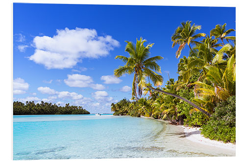 Foam board print Beautiful of One Foot Island, Cook Islands