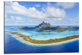 Tableau en aluminium Île de Bora Bora I