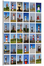 Magnettafel Leuchttürme