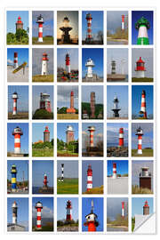 Naklejka na ścianę Lighthouses