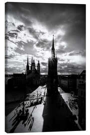 Leinwandbild Halle-Saale im Licht