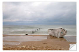 Sisustustarra fishing boat on the Baltic beach