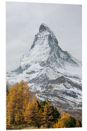 Foam board print Matterhorn from Riffelalp, Zermatt, Switzerland