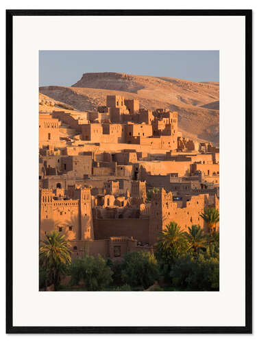Kunsttryk i ramme Kasbah Ait Benhaddou near Ouarza