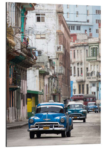 Obraz na aluminium Taxis in Avenue Colon, Cuba